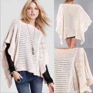 Free People Snow Nymph Sweater Cape